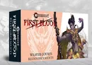 Conquest First Blood Weaver Courts Reinforcements box with a warrior holding a spear.