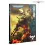 Warhammer 40,000 Codex: Orks book cover with armored Ork figure and flames.