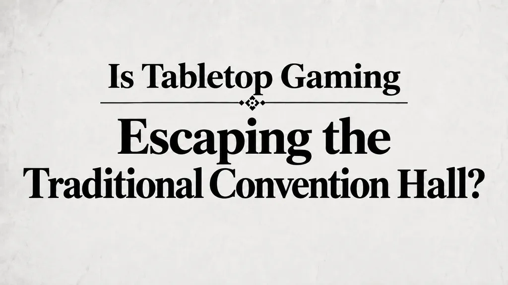Is Tabletop Gaming Escaping the Traditional Convention Hall