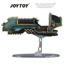 Green and gold jetbike on stand, "JOYTOY" and "WARHAMMER The Horus Heresy" text visible.