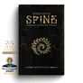 Black book cover with gold text "Siderius Plug's SPINE Immortality in Ninety-nine Endnotes REVISED EDITION" and circular design.