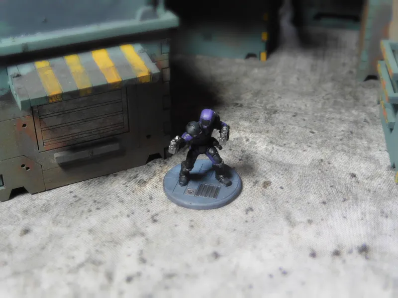 Hero Forge 3D Printed miniature on a Final Games UK 30mm Round Base