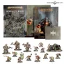 Miniature army set box labeled "Warhammer Age of Sigmar Khazalite Holds Army Set," showing duardin warriors with weapons. Box cover depicts armored figures in a rocky fortress.