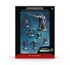 Dungeons & Dragons miniatures set against icy backdrop, with "World of Warcraft" logo.