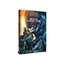 A book titled "High Elf Player's Guide" from Warhammer Fantasy Roleplay is prominently displayed, featuring a dramatic cover illustration. The artwork depicts a fierce battle scene with High Elves wielding weapons against a dark, monstrous figure, set against a backdrop of contrasting light and shadow. The spine of the book is visible, showcasing the title and branding, while a subtitle at the bottom reads, "A comprehensive guide to the Isle of Ulthuan."
