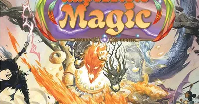 Pathfinder Impossible Magic book cover with dragons and magic.