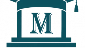 A stylized logo featuring a graduation cap above a large letter "M." The cap is depicted in a teal color, with a simple design that emphasizes the academic theme. The overall look is clean and modern, suitable for representing an educational or community-focused event.