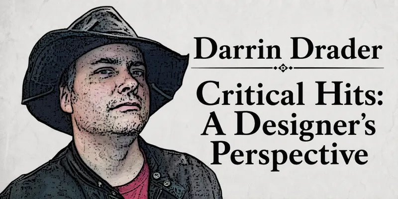 Man in cowboy hat, text: "Darrin P Critical A Desi Perspe"