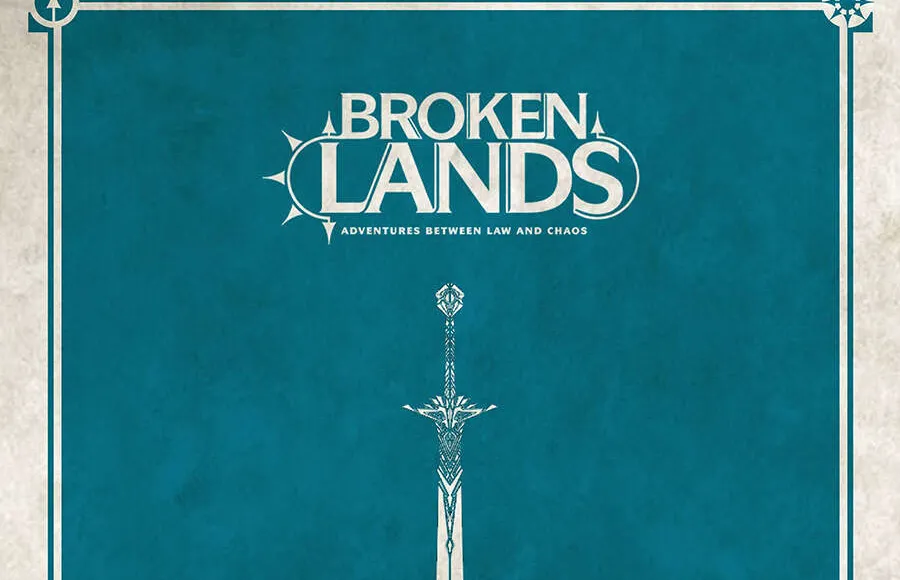 A teal cover features a stylized, ornate sword centered vertically, with the title "Quickstart" prominently displayed below it in bold, white text. The author's name, "Carlos Ferrer Peñaranda," is positioned beneath the title, while decorative elements in the corners add a subtle design touch. The background has a textured appearance, enhancing the overall dark fantasy theme.