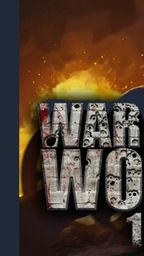 The image features a dramatic scene from "War of the Worlds 1897," showcasing a Martian tripod with a glowing blue beam aimed at a human figure in a desolate landscape. The background is filled with fiery hues, suggesting chaos and destruction. The title "WAR OF THE WORLDS 1897" is prominently displayed at the bottom in a bold, textured font, enhancing the game's thematic intensity. The overall atmosphere conveys a sense of peril and urgency, reflecting the narrative-driven survival RPG concept.