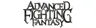 The logo for "Advanced Fighting Fantasy" features bold, stylized lettering in a dark, textured design. The letters are intricately shaped, with some elements appearing jagged or worn, evoking a sense of adventure and fantasy. The overall aesthetic suggests a classic tabletop role-playing game, inviting players to explore its rich narratives and challenges.