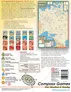 A detailed game box cover for "For The Motherland! The Russian Front, 1941-44" features a mounted map of the Eastern Front, highlighting key locations and routes. Various game components are listed, including counters, player aid cards, and deployment cards, alongside icons representing different scenarios and their respective game turns. The design emphasizes the game's complexity and strategic depth, with a compass graphic and the text "New Directions in Gaming" prominently displayed.