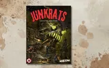 JUNKRATS Eldritch-Punk Submarine RPG cover with robot and characters.