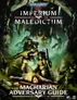 MALLEDICTUM above two armored soldiers in a dark, alien setting. Text: MACHARIAN ADVERSARY GUIDE
