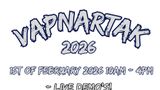 The text features the title "SWAPNARTAN 2026" in a bold, stylized font, emphasizing the event's name. Below, it states the date as "1st of February 2026" along with the time "10AM - 4PM." Additional details highlight the presence of live demonstrations, suggesting an engaging atmosphere for attendees.
