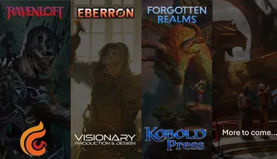 Eberron, Forgotten Realms, Visionary Production & Design, Kobold Press
