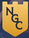 NGC on a gold shield