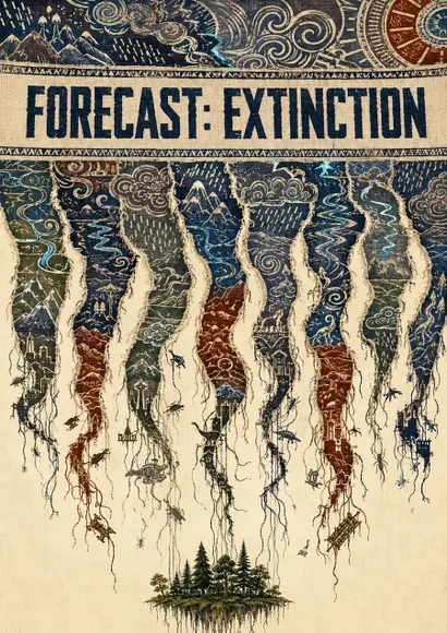 Forecast: Extinction, intricate nature and city illustrations