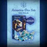 Critical Role Vex'ahlia dice set and box with "Accuracy and Independence" badge.