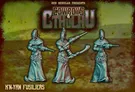 Humanoid aliens with laser rifles