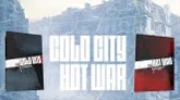 The image features two RPG rulebooks side by side: "Cold City" on the left and "Hot War" on the right. "Cold City" has a dark cover with a blue and black color scheme, while "Hot War" features a red and black design. Both titles are prominently displayed in bold, white lettering against a backdrop that suggests a map or urban landscape, hinting at the themes of conflict and exploration in their respective settings.