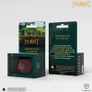 Green Hobbit dice set packaging with Spindown D20 and Hobbit movie scene.