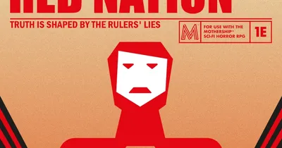 Red Nation cover: stylized red figure with two white masked faces, text "RED NATION TRUTH IS SHAPED BY THE RULERS' LIES"