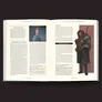 A two-page spread from a roleplaying game book features text and illustrations related to "Coriolis: The Great Dark." On the left page, there is a section titled "The Flowers of Algorab," with a portrait of a character named Sira Garoudian, a cult leader, alongside descriptive text. The right page is titled "The Temple of Tomorrow," detailing a cult and featuring an illustration of a character named Abraad Dihamba, a sentinel, dressed in a dark cloak with a weapon. The layout includes various headings and sections, providing information about characters and factions within the game.