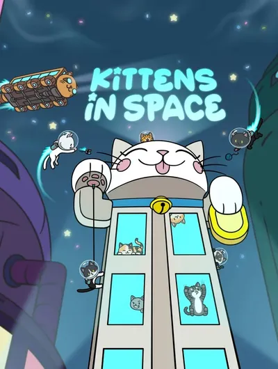 Image: kittens in space
