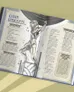 Open book with "GAME CONCEPTS" heading and illustration of a diver in a deep-sea suit.