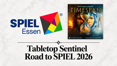 Timespan game box with hourglass, caveman, astronaut, and space shuttle.
