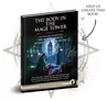 Book cover: "THE BODY IN THE MAGE TOWER" with fantasy lab scene.