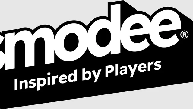 The image features the Asmodee logo, prominently displayed in bold, modern typography. The word "Asmodee" is in large, white letters against a black background, with the tagline "Inspired by Players" in smaller white text below. The overall design conveys a sleek and professional aesthetic, reflecting the brand's focus on tabletop gaming.