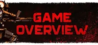 Red text "GAME SERV" on black grunge background with blood splatter