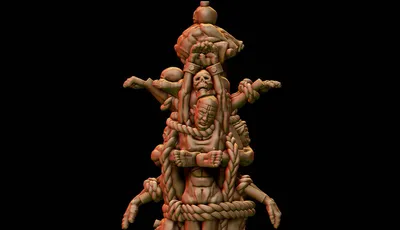 the lower half of the corpse totem
