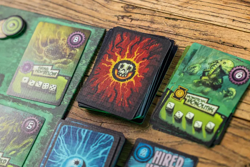 Ancient Terrible Things: Reawakened close up of Encounter Cards