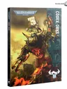Warhammer 40,000 Codex: Orks book cover with armored Ork figure and flames.