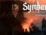 A dark and atmospheric illustration features a mysterious figure wearing a gas mask and a wide-brimmed hat, partially obscured by shadows. The background is filled with swirling dark colors and hints of glowing elements, creating an eerie ambiance that reflects the themes of the Symbaroum universe. The title "Symbaroum" is prominently displayed in bold, stylized lettering, accompanied by the word "New," suggesting an upcoming release or update.