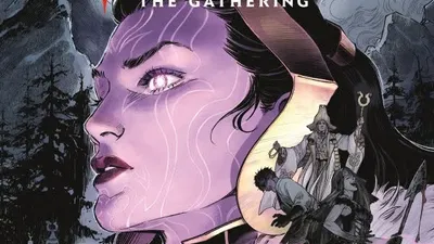 Liliana Vess in armor, surrounded by undead and a graveyard. Text: "UNTOLD STORIES"