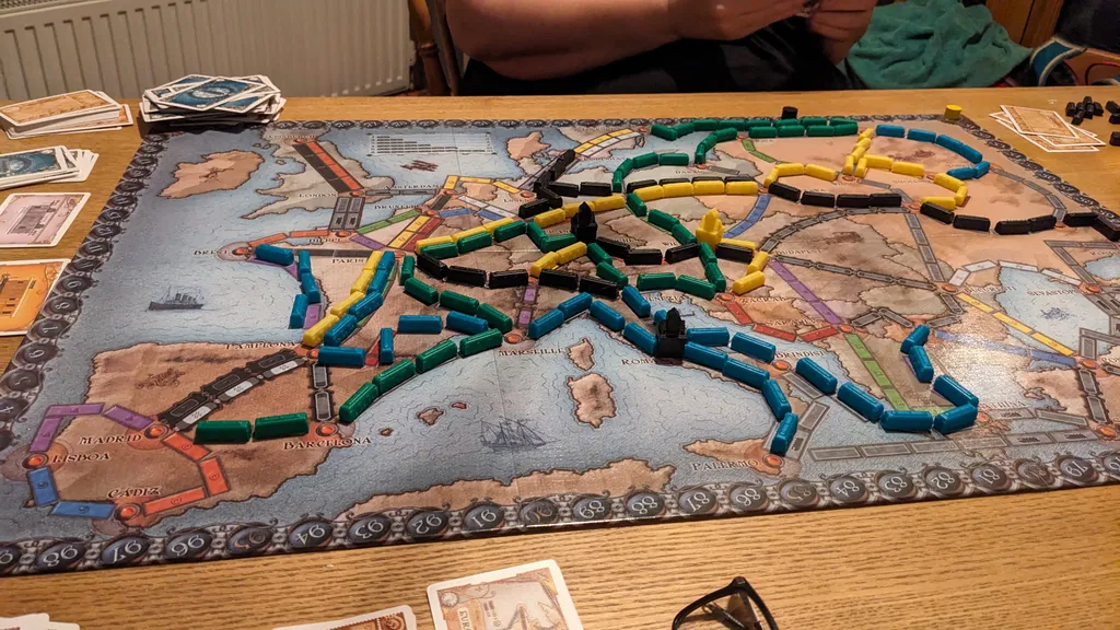 a badly run ticket to ride game